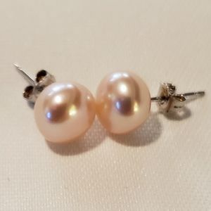 Blush Freshwater Pearl Earrings